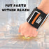 Magnetic Wristband for Holding Screws, Nails and Drill Bits, Magnetic Wristband Tool Belt with Powerful Magnets for Men, Pocket Size, Black...