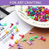 LifCratms 300Pcs Paper Fasteners Brads, Multicolored Mini Split Pins Pastel Metal Round Brads Fasteners for DIY Crafts Projects Scrapbooking Card ...