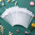 100 Count Organza Drawstring Gift Bags for Jewelry,Necklace, Sheer Fabric 4x6 Inch Mesh White Medium Size Treat Pouch for Baby Shower,Christmas,Bi...