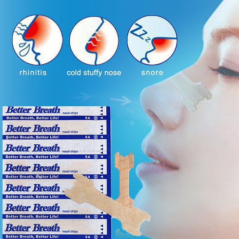 100 Pcs Nasal Strips for Reduce Snoring,Anti Snoring Improve Sleeping 55mm*16mm...
