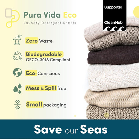 Laundry Detergent Sheets - 36 Sheets (up to 72 Loads) - Fresh Linen Scent - Ideal for Sensitive Skin, Baby Clothes, Travel, & Dorm Living, Eco-Fri...