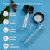 20 PCS 20ML (5 dram) Clear Small Liquid Sample Glass Vials with Screw Caps, 27.5mm Diameter x 57mm Length Leak-Proof Vial, 24-414 Black Screw Cap ...