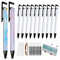 10 Pack Sublimation Pens blank, Heat Transfer Pen bulk with Heat Resistant Tape & Shrink Wrap & Replacement Ballpoint Refill for Sublimation DIY O...
