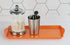 Calypso Basics Plastic Tidbit Melamine Sandwich Tray, Orange...