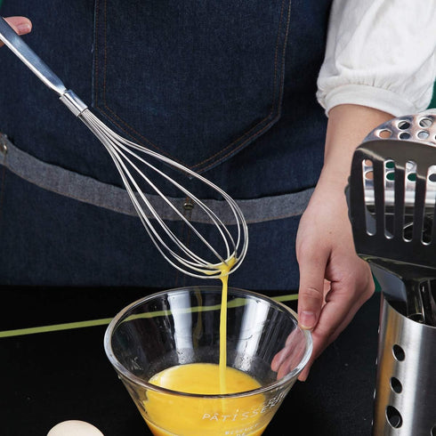 Whisk, Berglander Whisks For Cooking, Stainless Steel Balloon Whisk, Sturdy Kitchen Wire Whisk Set for Cooking, Baking, Blending, Whisking, Beatin...