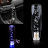 1 PC Crystal Gear Stick Shifter Knob, Transparent Bubble Gear Shifter Multicolor Gradient LED Shift Knob, Universal Cool Shift Head Car Interior A...
