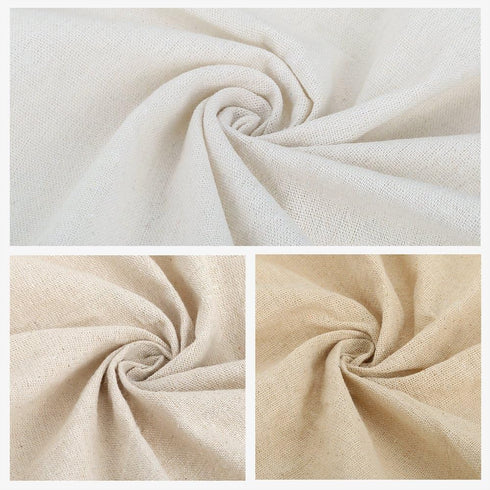 Caydo 3 Pieces Large Size Linen Needlework Fabric for Garment Craft, Flower Pot Decoration and Tablecloth, 62 by 19 Inch...