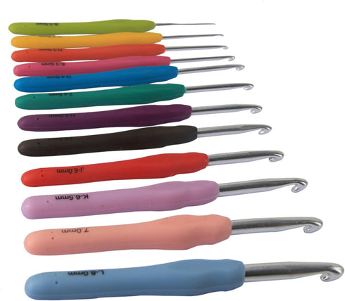 Teamoy Ergonomic Crochet Hook Set,12Pcs Large Crochet Hooks for Arthritis and Beginners, Smooth and Comfortable...