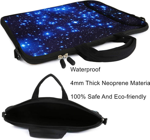 11 11.6 12 13 Inch Laptop Shoulder Bag Carrying Case Laptop Sleeve Computer Messenger Bag Neoprene Zipper Waterproof Protective Tablet Handbag Han...
