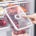 Cheese Container Airtight with Time Recording - Cheese Storage Container for Fridge Cream Cheese Sliced Cheese Cheddar Container Cheese Box with L...