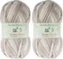 JubileeYarn Simply Chunky Yarn - Bulky Acrylic - Smoke - 2 Skeins...