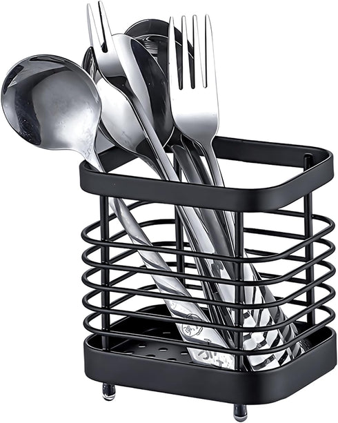 Stainless Steel Sink Utensil Holder Countertop,Kitchen Countertop Organizer Rack,Multi-Functional Storage Rack for Kitchen Storage Forks, Knives, ...