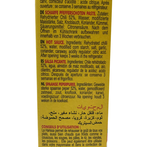 Harissa Condiment In Tube - Spicy 120 Gr...