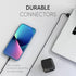 TALK WORKS USB Cable Compatible w/iPhone 14/14 Plus/14 Pro/14 Pro Max, 13/13 Mini/13 Pro/Max, 12/Mini/Pro/Max, Phone, AirPods, iPad-5' Lightning C...
