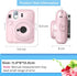 MUZIRI KINOKOO Clear Case for Fujifilm Fuji Instax Mini 12/Polaroid Mini 12 Camera - Hard PVC Protective Case Bag Transparent with Back Photo Pock...