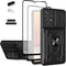 LMDAMZ Wallet Case for Samsung Galaxy A23, Credit Card Slot Sliding Door Hide Portable Design, Heavy Duty Double Layer Hybrid Cushioned Rubber Bum...