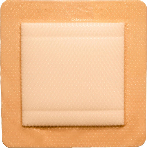Areza Medical - Silicone Foam with Super-Absorbent Layer - Wound Dressing - Waterproof - with Silicone Adhesive Border - Sterile - 6" x 6" - 5 PCS...