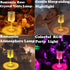 Crystal Table Lamp,RGB Changing Touch Table Lamp with Remote Control,USB Rechargeable Crystal Bedside Lamp,LED Cordless Desk Lamp for Bedroom/Livi...