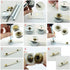 120 Sets 10mm Metal Snap Fasteners Press Stud Rounded Sewing Rivet Buttons Clothing Leather Craft DIY Poppers Bronze...