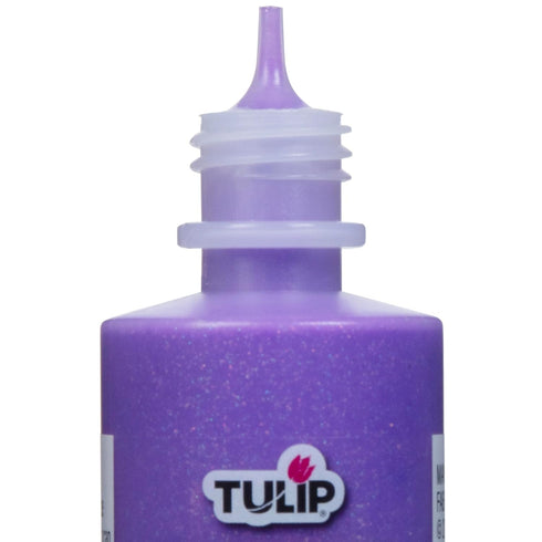 Tulip Puff Fabric Paint, Acrylic Craft Paint, 4 fl oz, Sparkles Sugar Plum, for Clothes, DIY Projects, Non-Toxic...