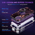 Compatible with iPhone 11 Case with Kickstand,Shockproof Heavy Duty 3 in 1 Full Protection Hard PC Bumper Drop Protective Case with 2 Screen Prote...