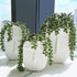 Supla 4 pcs Artificial Hanging Succulents Faux Burro's Tail Picks Trailing String of Pearls Succulent Greenery Sprays 13.4" L for Basket Planter C...