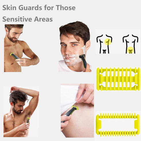 One Blade Guard, Beard Trimmer Guide Comb 1/2/3/5 MM for One Blade Shaver, Adjustable Guide Comb Guard for One Blade Shaver QP2520 QP2530 QP2620 Q...