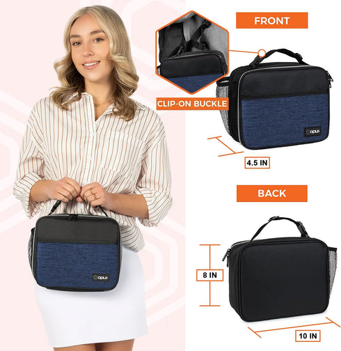 opux Insulated Lunch Bag Kids, Lunch Box for School Boy Girl, Leakproof Small Reusable Compact Soft Mini Cooler Bag, Toddler Small Lunch Boxes Kit...