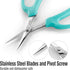 Beaditive Culinary Herb Scissors - Compact 6.5-Inch Stainless Steel Kitchen Scissors - Dishwasher Safe - Sharp Tip for Snipping Fresh Herbs...