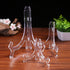 12 Pack 4 Inch Clear Plastic Easels or Stand/Plate Holders to Display Pictures or Other Items at Weddings, Plate Stands for Home Decoration, Birth...