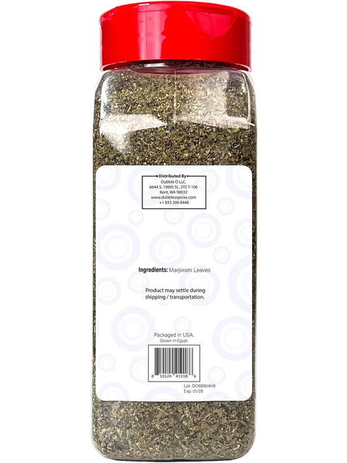 Marjoram Leaves/Flakes - 2 oz. - Non GMO, Kosher, Halal, and Gluten - Dubble O Brand...