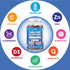 8 in 1 Immune Support Booster Supplement with Astragalus Root, Vitamin C and Zinc 50mg, Vitamin D 5000 IU, Turmeric Curcumin & Ginger, B6, Elderbe...
