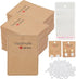 Femtindo 150 Pack Earring Cards for Jewelry Packaging DIY Earrings Holder Display Card with Bag for Studs Selling (Brown(Earring Card), 5x6.5cm)...