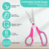 Titanium Scissors Bulk, Rkqoa 8" All Purpose Scissors Pack of 6 - High Performance and Designed for Comfort and Cutting - Sharp to Cut but Soft to...