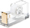 OfficeGoods Modern Acrylic Tape Dispenser - Non-Slip Rubber Holder Bottom- Appealing Design, Perfect for Home, School or Office Desk - Holds Small...