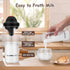 SHANGSKY Milk Frother Handheld with Stand, Milk Frother Battery Operated Coffee Frother for Cappuccino Latte Hot Chocolate, Portable Drink Mixer E...