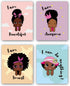 Black Girl Wall Art,Motivational Black Girl Wall Art,African American Girl Art Painting,Inspirational Black Girl Wall Art,Decor for Girls Bedroom,...