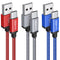 10ft USB C Cable, 3-Pack USB A to USB C Charger Cable Braided Cord for iPhone 15 Pro Max, Samsung Galaxy S24 S23 S22 S10, A14 A15 A25 A35 A53 A54 ...