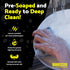 Squeezzee Soap Filled Scrubber Sponges 2-Pack - Non Scratch Scrubbing Sponge with Built-in Dishwashing Liquid Dish Soap, Double Sided Kitchen Clea...