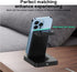 3 in 1 15W Dual Coils Wireless Charging Station, Compatible with iPhone 15/14//13/12/11/X/8 Series,Watch Series 8/7/6/SE/5/4,AirPods 3/2/Pro,and A...