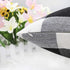 4TH Emotion Set of 2 Farmhouse Buffalo Check Plaid Throw Pillow Covers Cushion Case Polyester Linen for Fall Home Decor Black and White, 20 x 20 I...