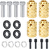 RCLIONS 12mm Brass Wheels Spacers +20mm Extension Wheel Hubs Hex for TRX4 1/10 RC Crawler Truck Car...