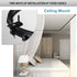 KOLAKO Curtain Track Accessories for Flexible Bendable Curved Curtain Track Ceiling Wall Mount Black Sliding Drop Curtain Track Hardware Set – Cur...