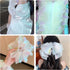 3Yard Sheer Fabric, Magic Laser Holographic Fabric, 59inch Iridescent Fabric Sequin Fabric Gradient Organza Fabric Lace for Wedding Photography Ba...