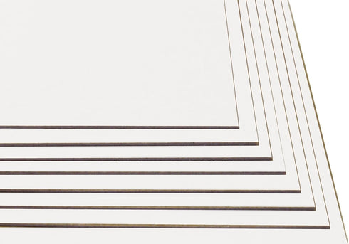 10 Sheets Chipboard 32pt white 1 side - 8" X 10" (8X10 Inches) Photo|Picture-Frame Size - Medium Weight Thickness PaperBoard .032 (point) Caliper ...