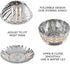 Collapsible Vegetable Steamer - Stainless Steel Basket for Instant Steam Pot for Veggie Fish Seafood Perforated Folding Steamers Insert Rack Metal...