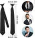 Yolev 1pcs Men's Clip On Tie Satin Solid Colour Plain Tie Solid Uniform Pre-tied Adjustable Neck Strap Tie Pure Color Necktie Mens Ties for Weddin...