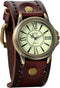 Avaner Vintage Bronze Leather Watches: Retro Steampunk Wide Cuff Analog Quartz Wrist Watches for Men and Women...