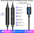 USB C Headphone Wired Earbuds for Samsung A53 A54 S23 S22 S21 S20 Galaxy Z Flip 5 Fold 4 in-Ear Noise Canceling Type C Earphone with Microphone fo...