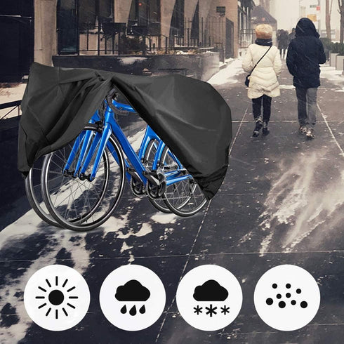Bike Cover for 2-3 Bike Waterproof Outdoor Bicycle Cover with Lock Hole for Mountain Road Bikes...